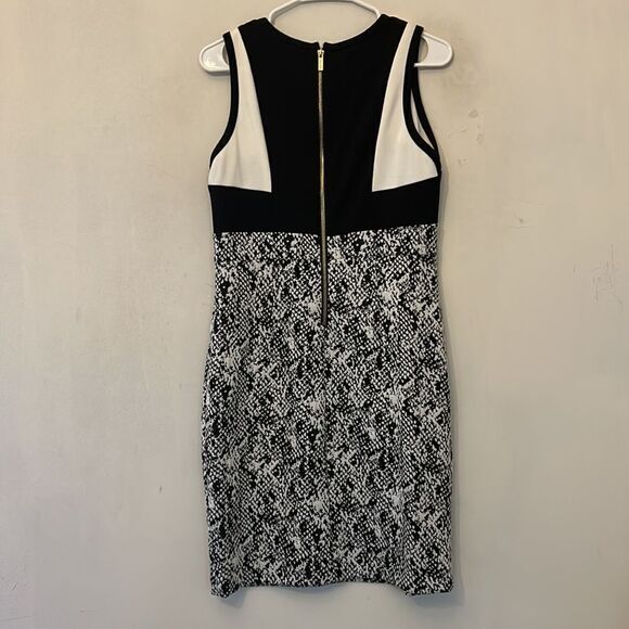 Calvin Klein sleeveless black white dress Size 6 - Picture 6 of 10